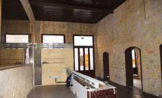 Historical stone building available for rent. 