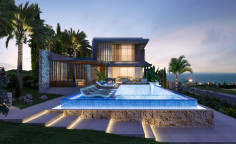 Luxury modern 6 bedroom smart villa with unobstructed sea view in Mouttagiaka 