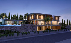 Luxury modern 6 bedroom smart villa with unobstructed sea view in Mouttagiaka 