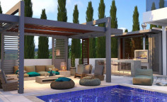 5 bedroom furnished house with swimming pool for sale in Yeroskipou
