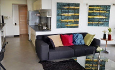 Spacious 2 bedroom furnished apartment with swimming pool for sale in Germasogeia Tourist Area