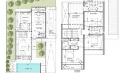 Spacious 3 bed house with swimming pool for sale in Konia