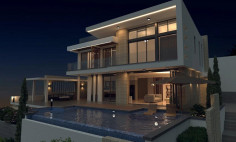 Beautiful for bedroom house with swimming pool for sale in Peyia
