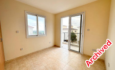 2 bedroom spacious apartment with 3 verandas in Tersefanou 