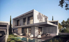 3 bedroom unfurnished house with swimming pool for sale in Kato Paphos