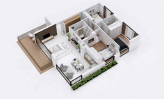 Beautiful 3 bedrooms apartment for sale in Lykabittos