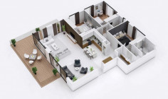 Luxury 3 bedroom apartment for sale in Lykabittos