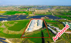 Field with a poultry farm in Agios Ioannis malountas, Nicosia 