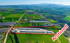 Field with a poultry farm in Agios Ioannis malountas, Nicosia 
