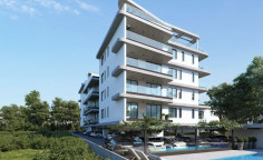 Luxury one bedroom apartment with swimming pool for sale in Livadia