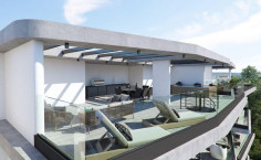 1 bedroom penthouse with swimming pool for sale in Livadia