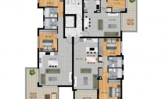Luxury 2 bedroom penthouse for sale in Germasogeia Tourist Area