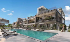 Luxury 1 bedroom penthouse with swimming pool for sale in Zakaki