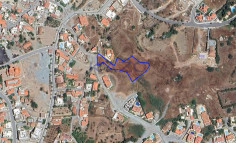 Large development plot 2605m2 for sale Parekklisia , Limassol