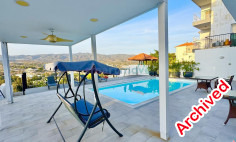 4 bedroom detached house for rent panoramic views Pareklissia Limassol 