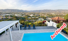 4 bedroom detached house for rent panoramic views Pareklissia Limassol 