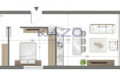 Modern one and a half bedroom apartment in central Mesa Geitonia 