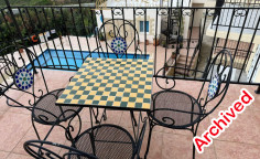 Fully furnished Tala apartment with sea view pool 