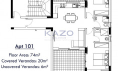 Modern two bedroom apartment in quiet Kolossi area 