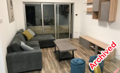 Spacious 1 bedrooms furnished apartment to rent in Agioi Omologites