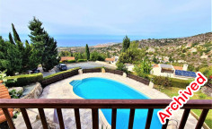 4 bedroom luxury villa in Kamares with sea view 