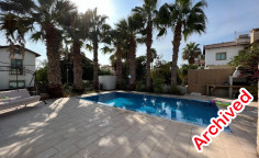 3 bedrooms furnished villa with swimming pool for sale in Agia Thekla