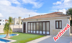 Luxury 3 bedroom house with swimming pool for sale in Aradippou