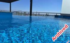 Spacious 3 bedroom penthouse with swimming pool for sale in Germasogeia