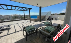 Spacious 3 bedroom penthouse with swimming pool for sale in Germasogeia