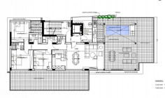 Spacious 3 bedroom penthouse with swimming pool for sale in Chalomantres