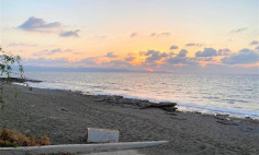 Sea front land with building permit , Paphos