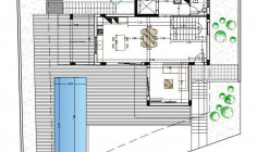 Beautiful for bedroom house with swimming pool for sale in Agios Athanasios