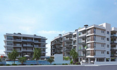 Large 1 bedrooms apartment with swimming pool for sale in Livadia