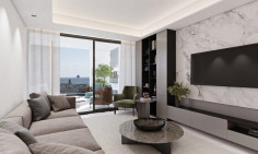 Large 1 bedrooms apartment with swimming pool for sale in Livadia