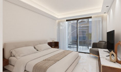 Large 1 bedrooms apartment with swimming pool for sale in Livadia