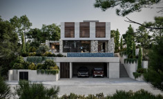 Luxury 4 bedrooms villa with swimming pool for sale in Chloraka
