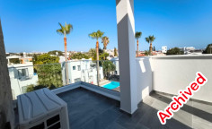 Modern detached villa with sea view in Chloraka 