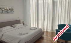 For rent detached villa with sea view and pool in Pegeia 