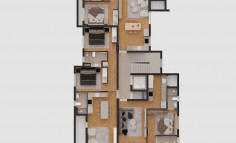 Spacious two bedroom penthouse for sale in Aradippou