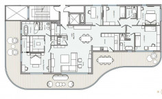 Spacious 4 bedroom apartment with swimming pool for sale in Germasogeia