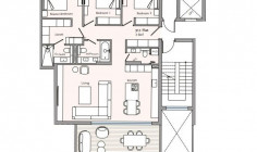 Large 3 beds apartment with swimming pool for sale in Germasogeia