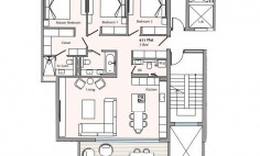 Large 3 beds apartment with swimming pool for sale in Germasogeia