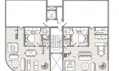 Spacious 3 bedrooms penthouse with swimming pool for sale in Germasogeia