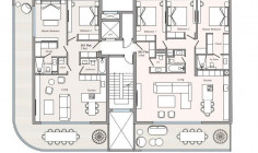 Spacious 3 bedrooms penthouse with swimming pool for sale in Germasogeia