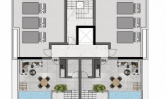 Beautiful 2 bedrooms penthouse with swimming pool for sale in Agios Athanasios