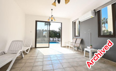 3 bedroom unfurnished house with swimming pool for sale in Oroklini