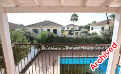 3 bedroom unfurnished house with swimming pool for sale in Oroklini