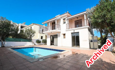 3 bedroom unfurnished house with swimming pool for sale in Oroklini