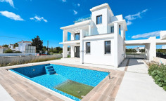Luxury 3 bedroom unfurnished villa with swimming pool for sale in Perivolia
