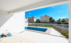 3 bedroom unfurnished villa with swimming pool for sale in Perivolia